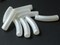 9 34mm Bent Tube Vintage Cultura Plastic Pearl Beads Made in Japan